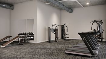 gym-quality fitness center at Wesley Place Apartments in Indianapolis, Indiana